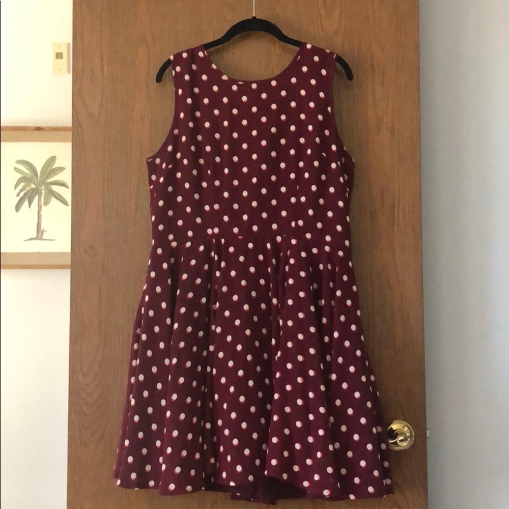Polka dot skater dress